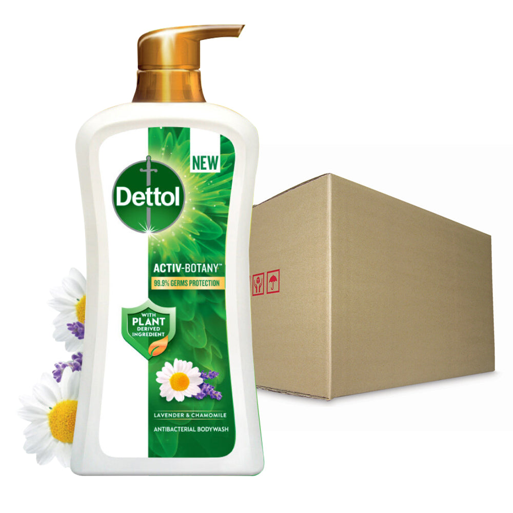 Dettol Activ Botany Shower Gel Antibacterial Body Wash Shower Gel Lavender & Chamomile 850ml