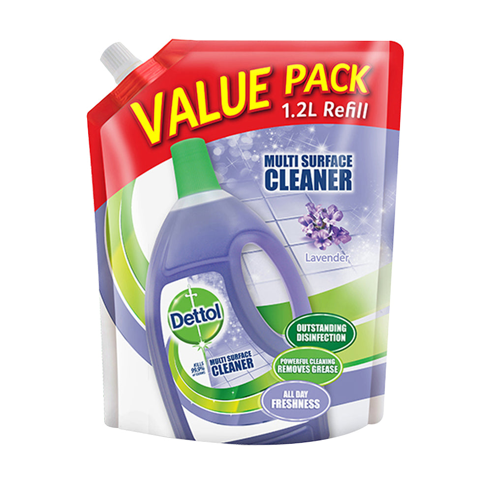 Dettol Multi Action Cleaner Lavender Refill Pouch 1.2 Litre