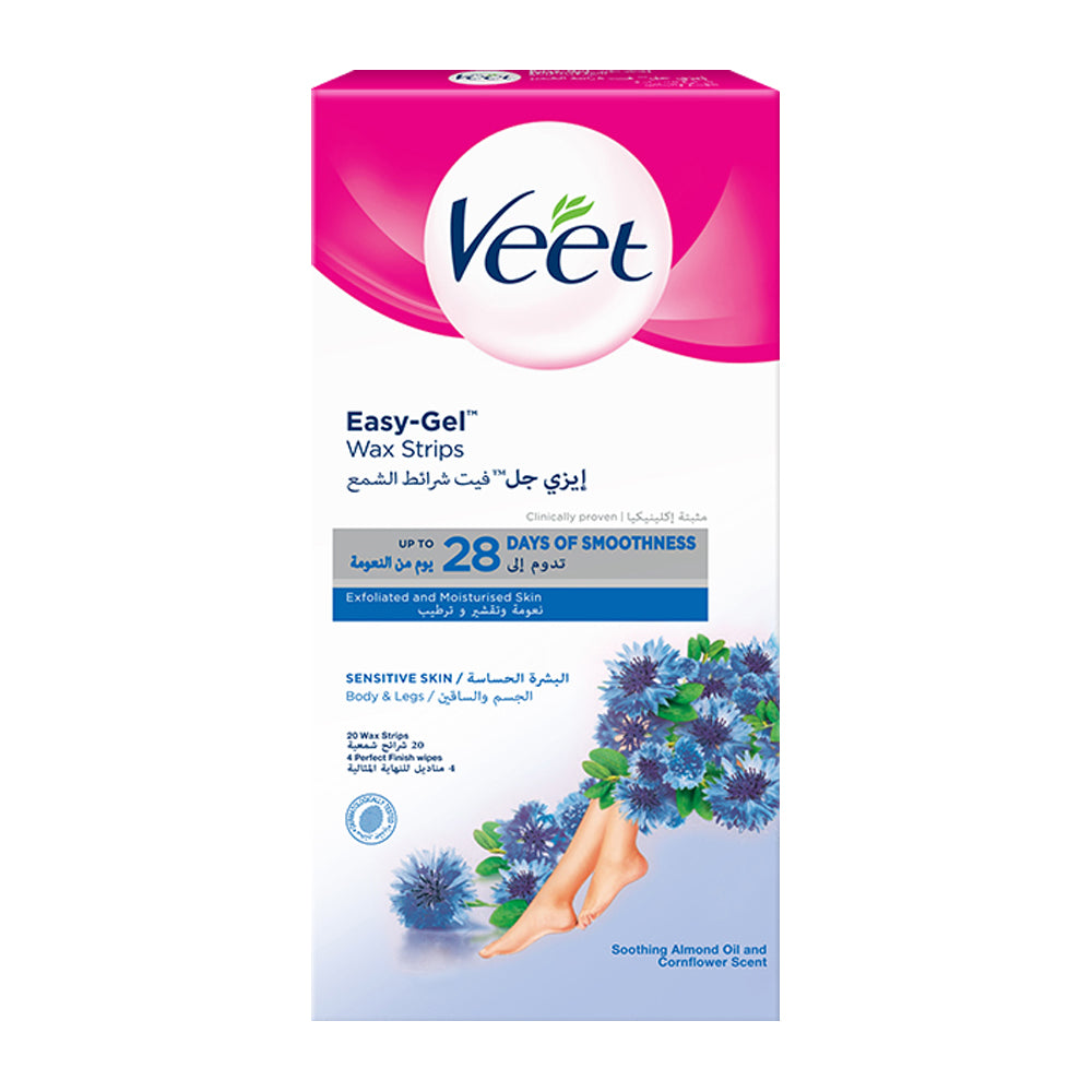 Veet Hair Removal Wax Strip Sensitive Skin 20S
