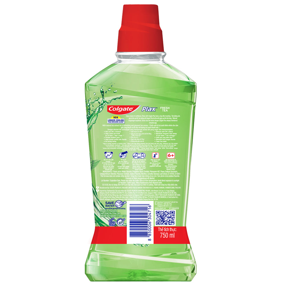 Colgate Plax Fresh Tea Mouthwash 750ml