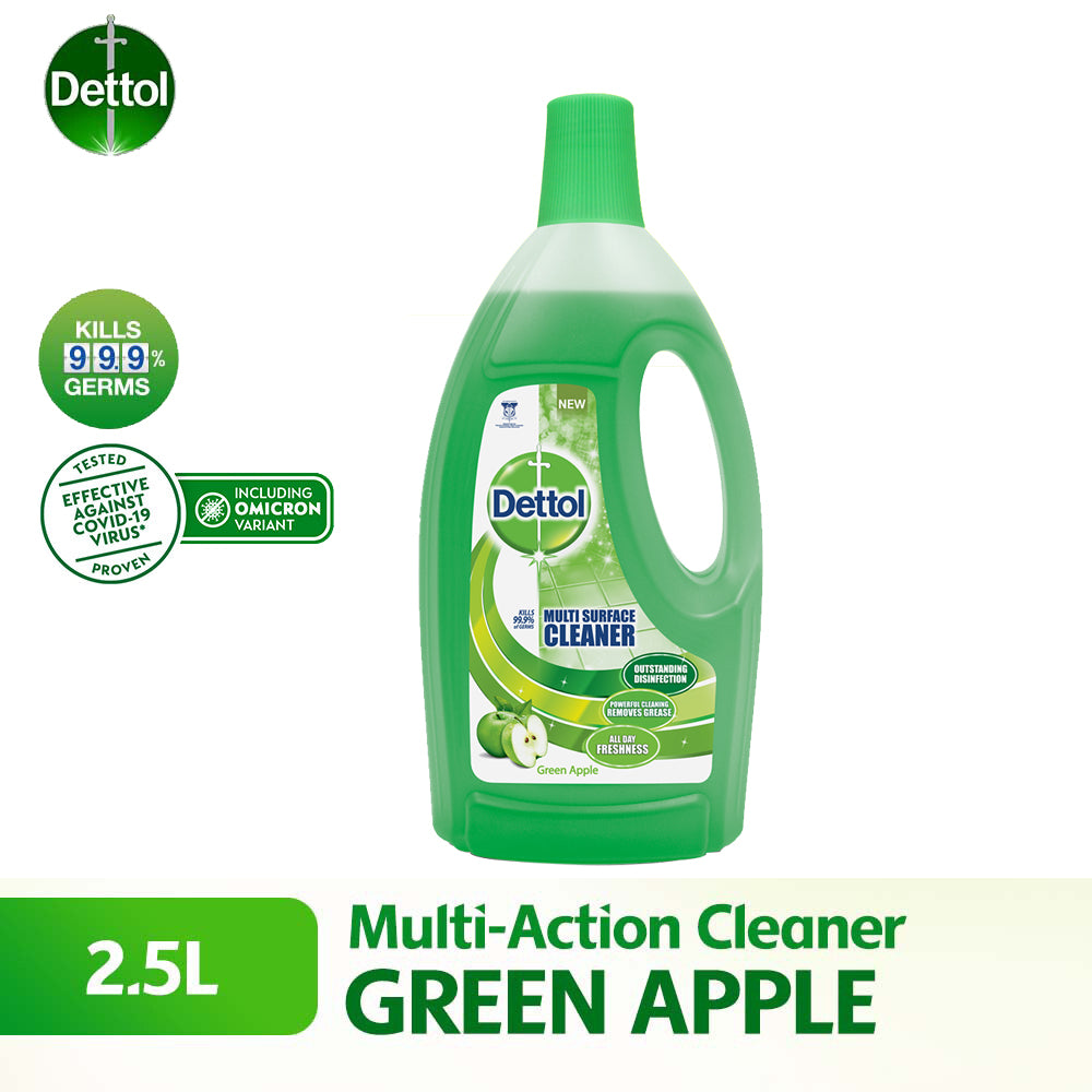 Dettol Multi Action Cleaner Green Apple 2.5 Litre