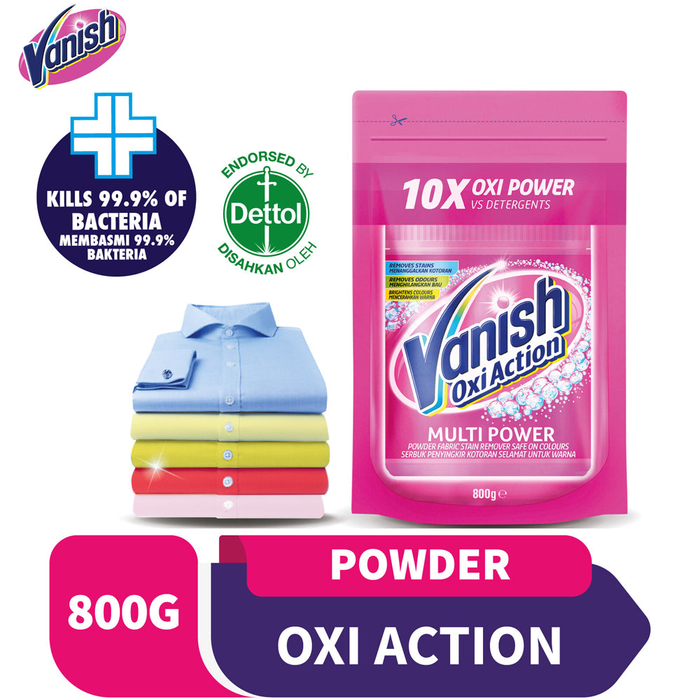 Vanish Fabric Stain Remover Laundry Detergent Powder Doy 800g