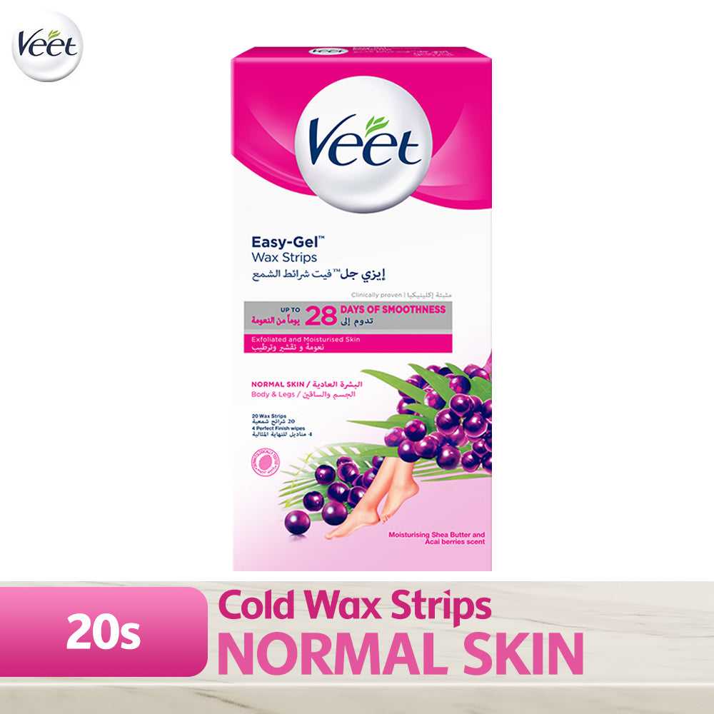 Veet Hair Removal Wax Strip Normal Skin 20S