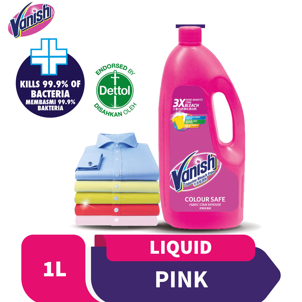 Vanish Fabric Stain Remover Laundry Detergent Liquid 1L