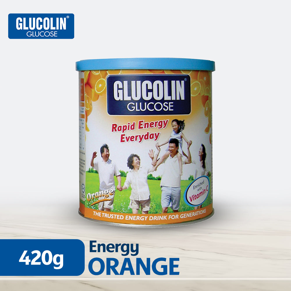 Glucolin Glucose Orange Rapid Energy Everyday 420g