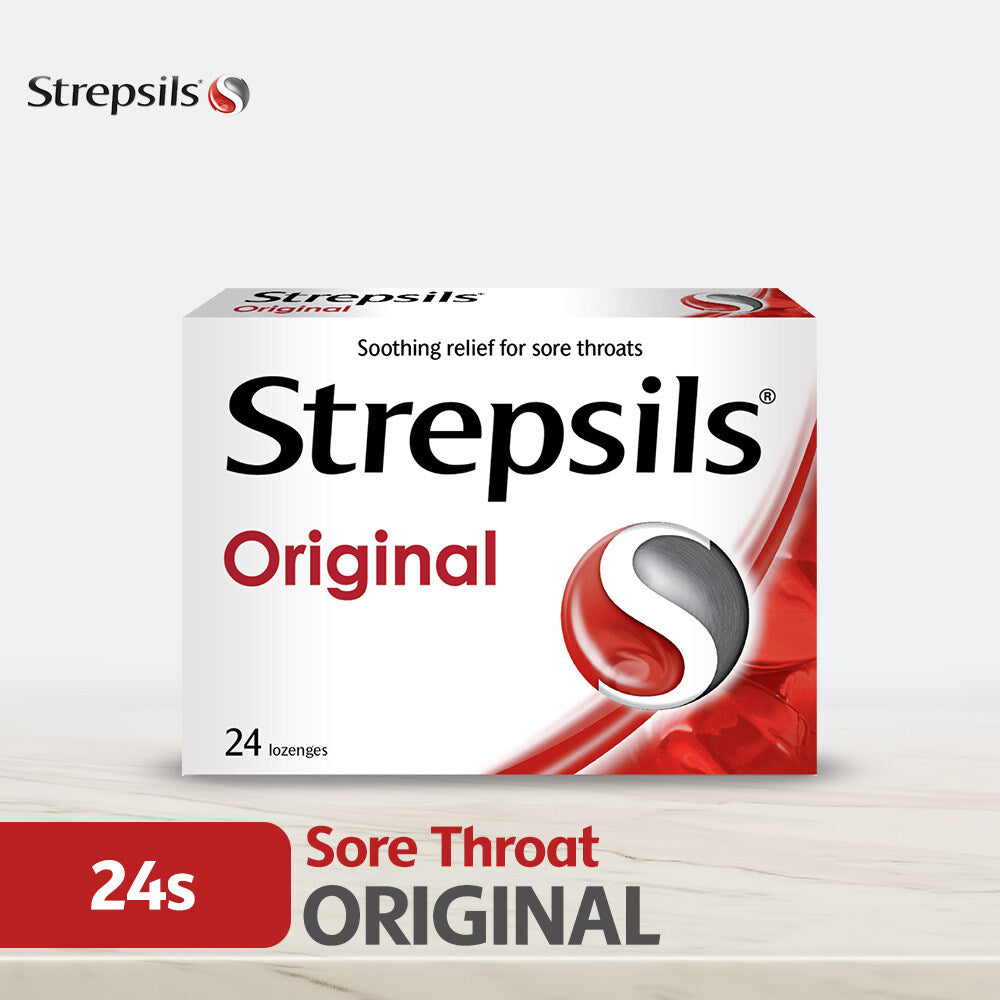 Strepsils Original Regular 24s Throat Relief Lozenges