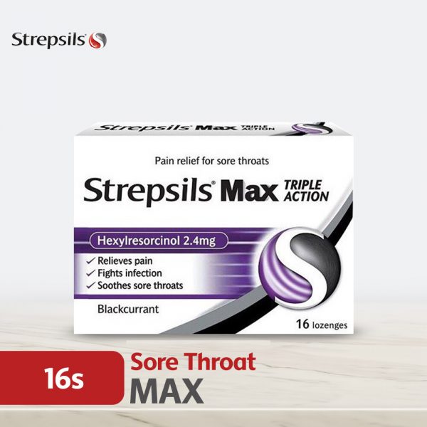 Strepsils Max 16s Throat Soothing Lozenges
