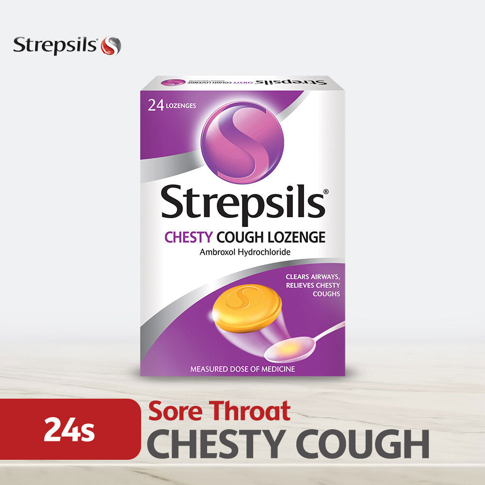 Strepsils Chesty Cough 24s Throat Relief Lozenges