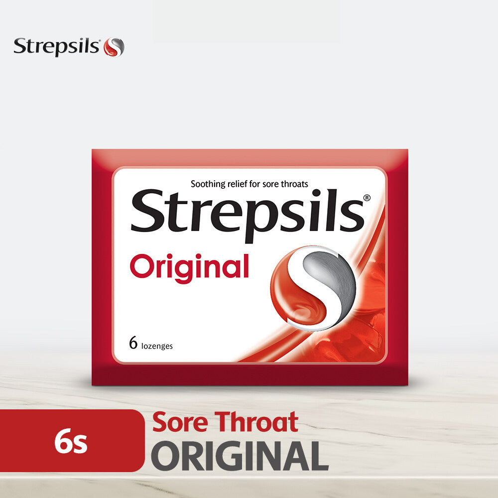 Strepsils Original Regular 6s Throat Relief Lozenges