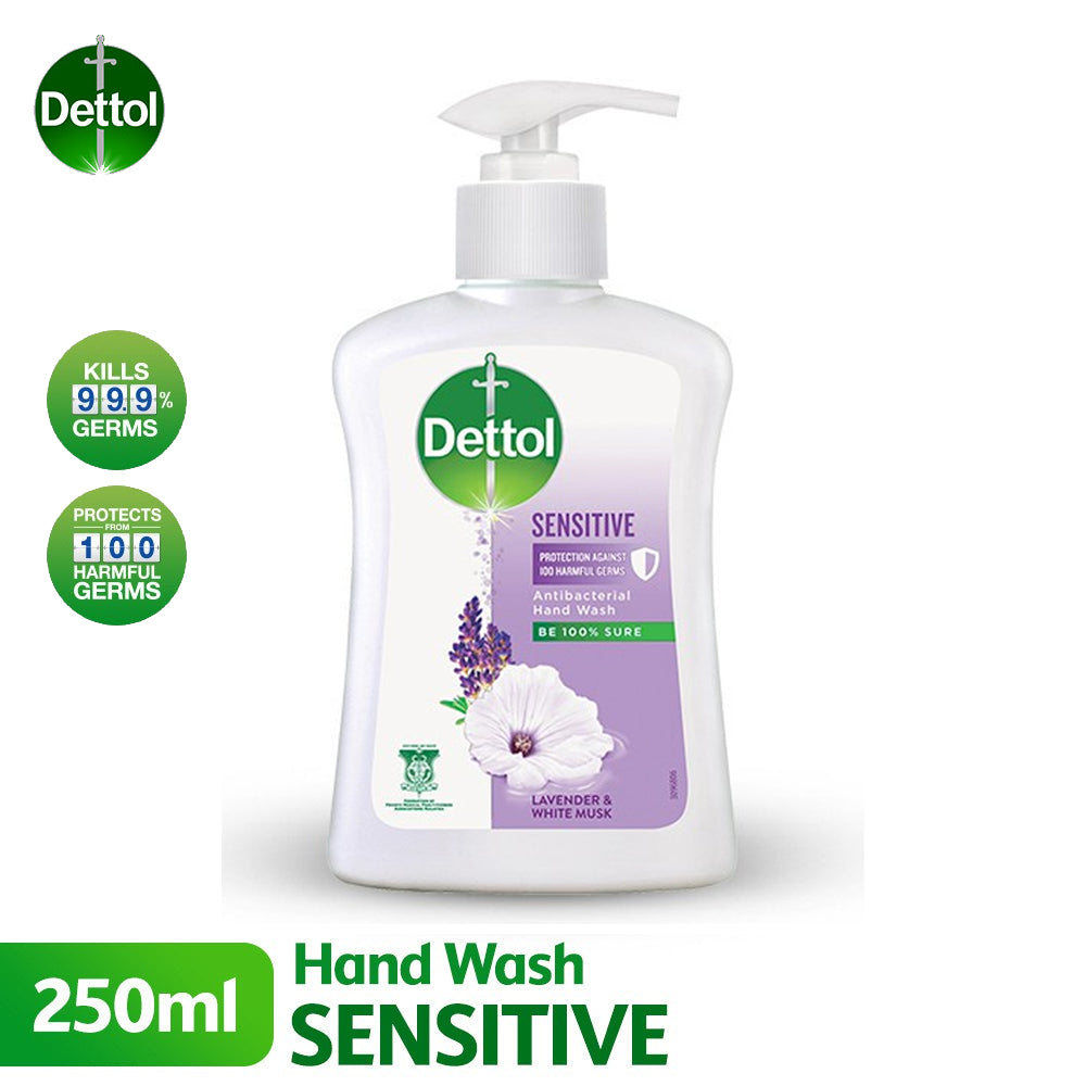 Dettol Antibacterial Hand Wash 250ml Sensitive