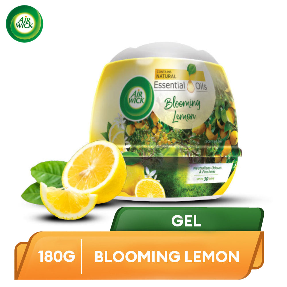 Air Wick Gel Cone Aromatic Scented Air Freshener Blooming Lemon 180g