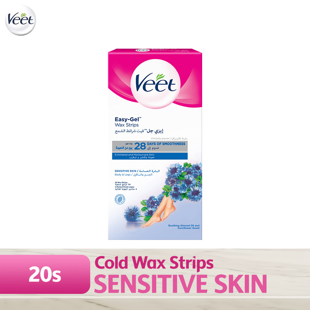 Veet Hair Removal Wax Strip Sensitive Skin 20S