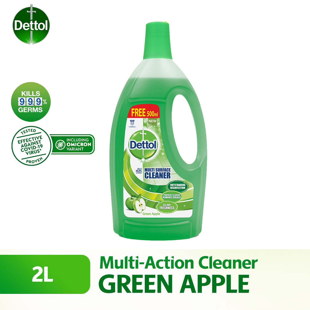 Dettol Multi Action Cleaner Green Apple 1.5Litre