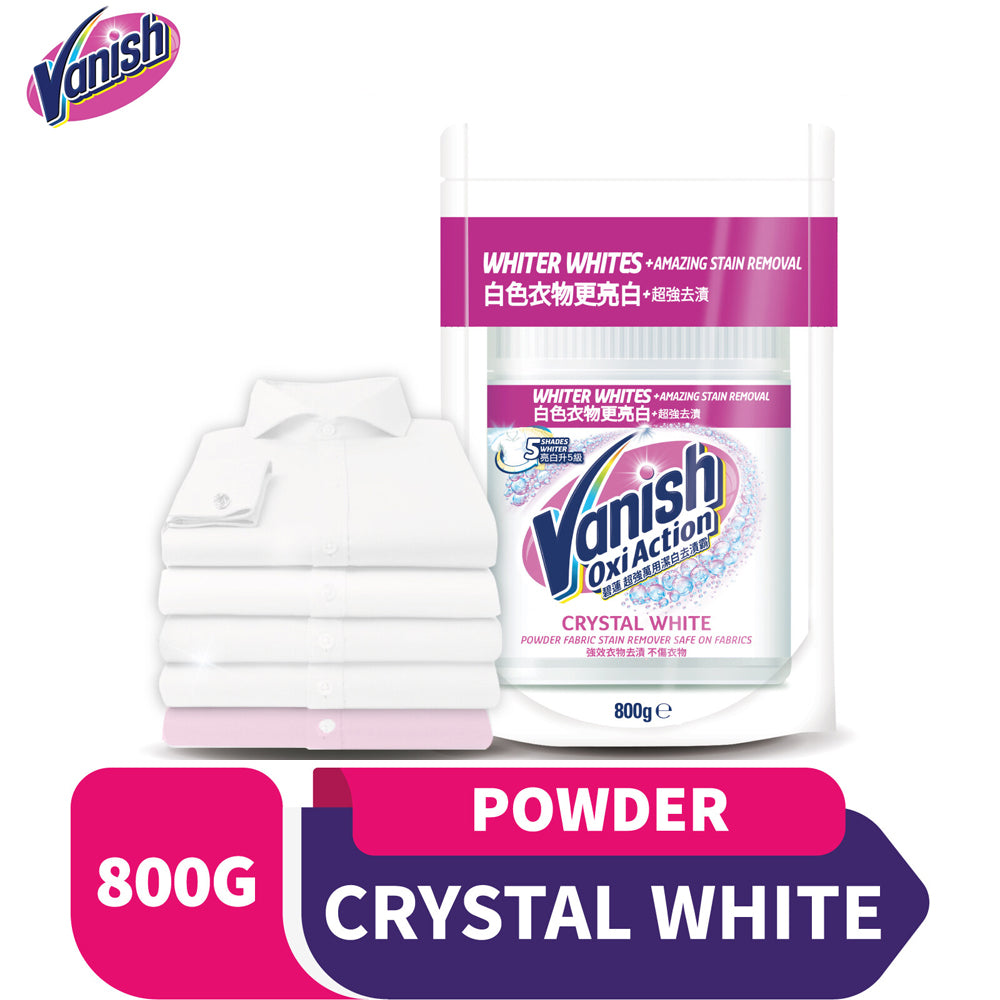 Vanish Fabric Crystal White Stain Remover Powder Doy 800g