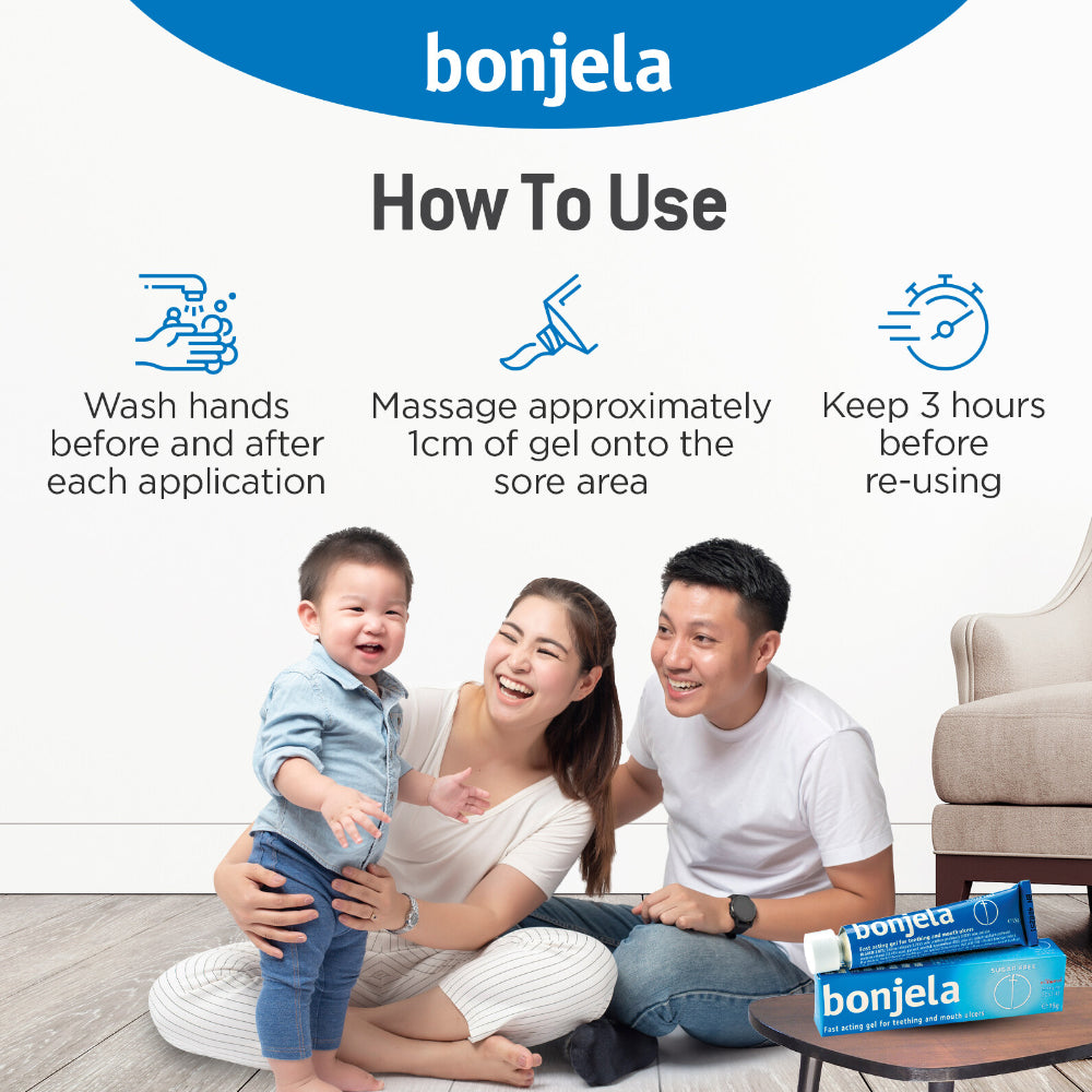 Bonjela Fast Acting Gel For Teething and Mouth Ulcers 15g