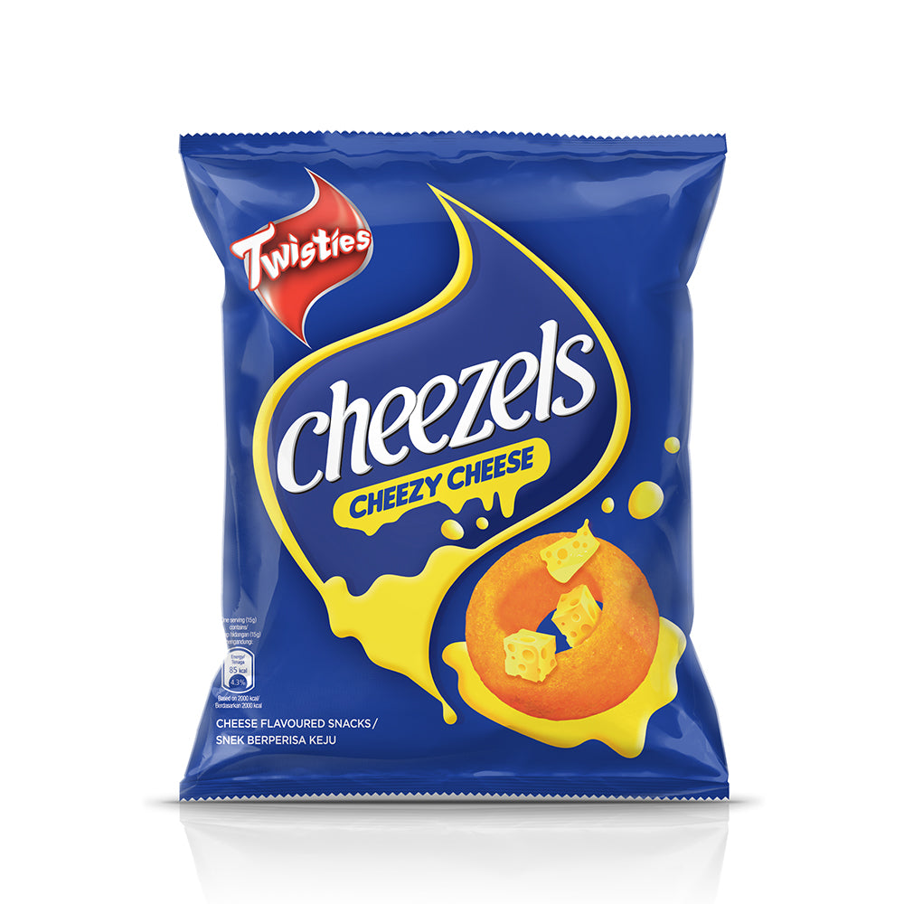 Twisties Cheezels Cheezy Cheese Flavoured Snacks Multi Pack 8 Packs x 13g (104g)