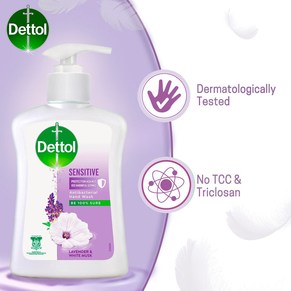 Dettol Antibacterial Hand Wash 250ml Sensitive