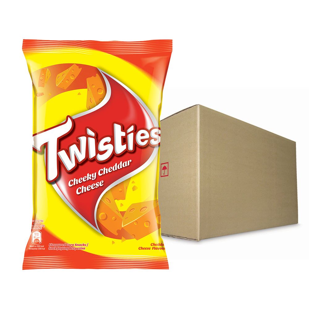 Twisties Flavoured Corn Snacks Cheddar Cheese Flavour 140g