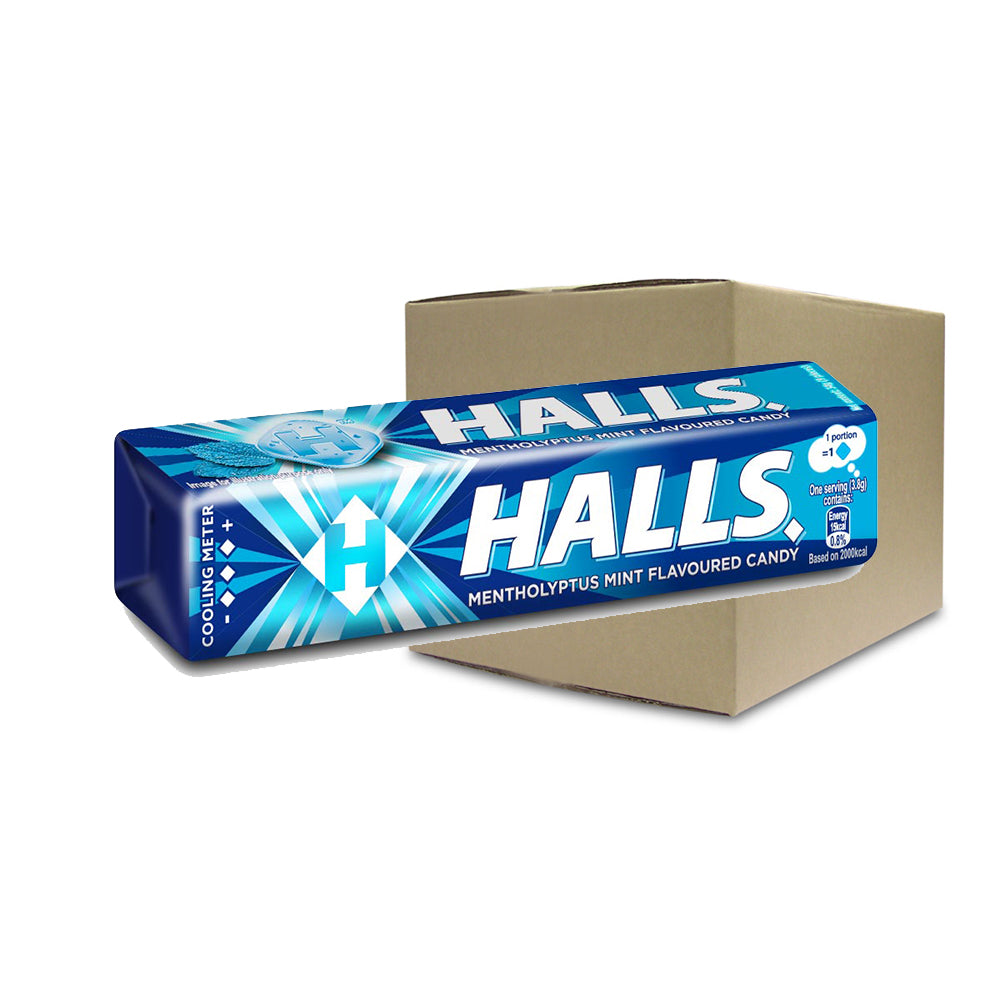 Halls Stick Mentholyptus Mint Flavoured Candy 9 Pieces (34G) – 4259797