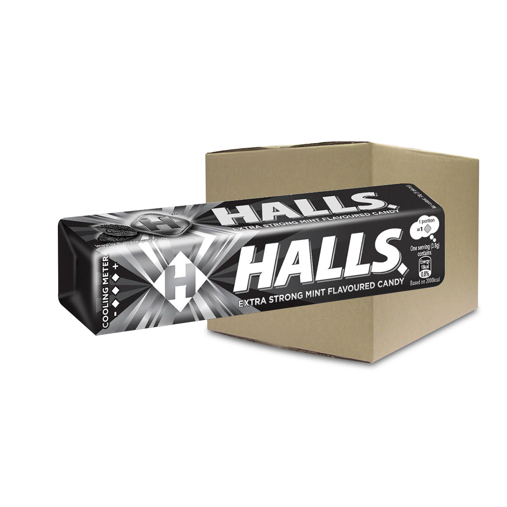 Halls Stick Extra Strong Mint Flavoured Candy 9 Pieces (34G) – 4259796