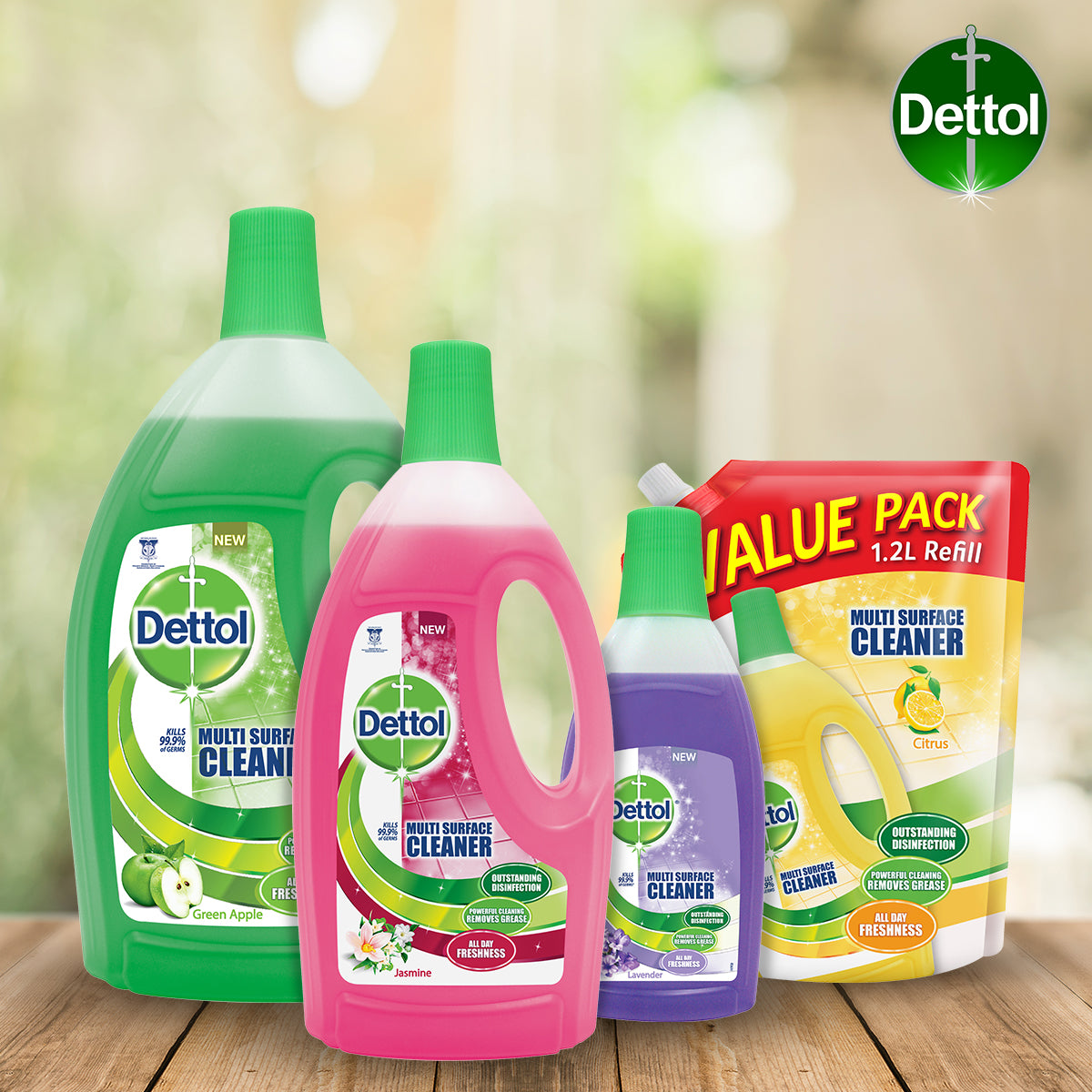 Dettol Multi Action Cleaner Citrus Refill Pouch 1.2 Litre