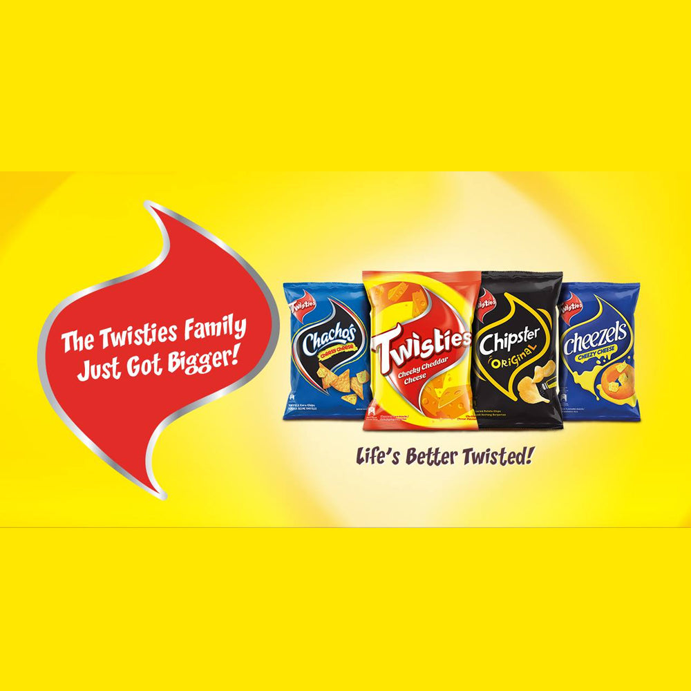 Twisties Cheezels Cheezy Cheese Flavoured Snacks Multi Pack 8 Packs x 13g (104g)