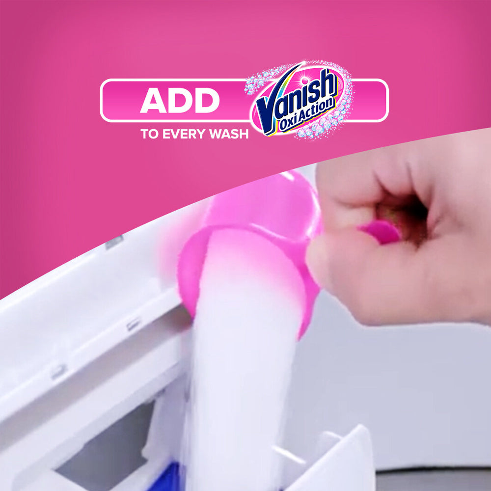 Vanish Fabric Crystal White Stain Remover Powder Doy 800g