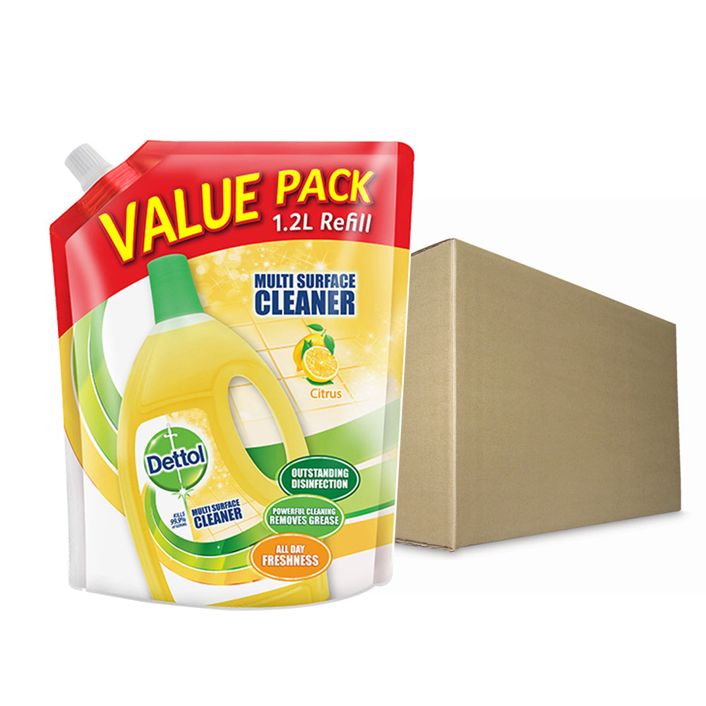 Dettol Multi Action Cleaner Citrus Refill Pouch 1.2 Litre