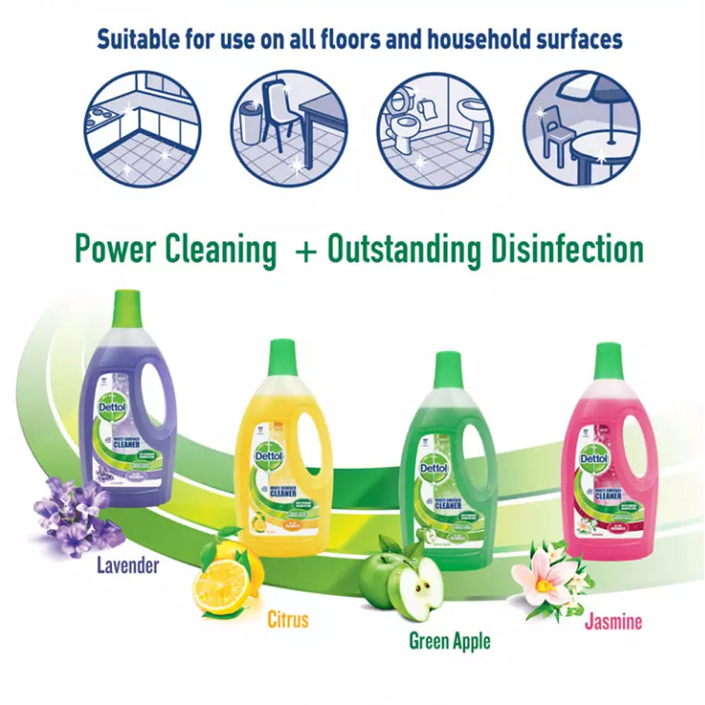 Dettol Multi Action Cleaner Green Apple 2.5 Litre