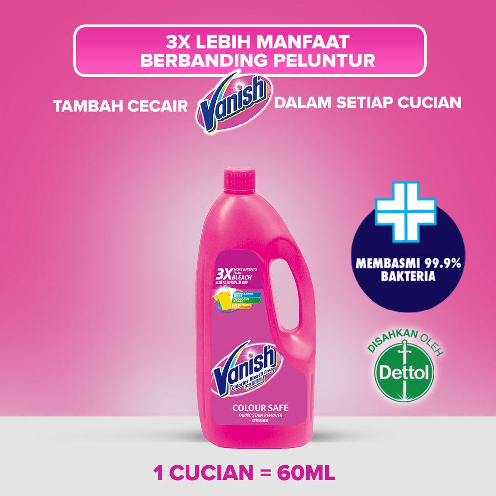 Vanish Fabric Stain Remover Laundry Detergent Liquid 1L
