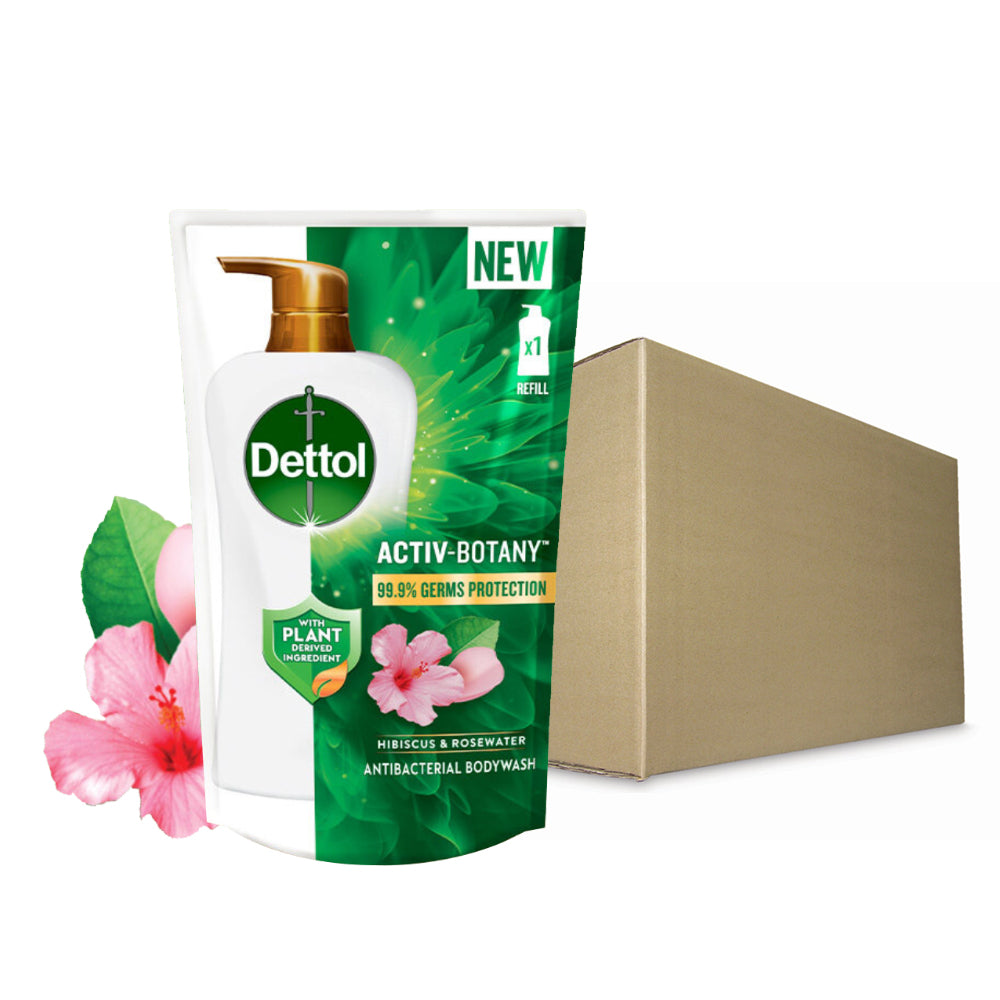 Dettol Activ Botany Shower Gel Body Wash Refill 750ml Hibiscus & Rosewater
