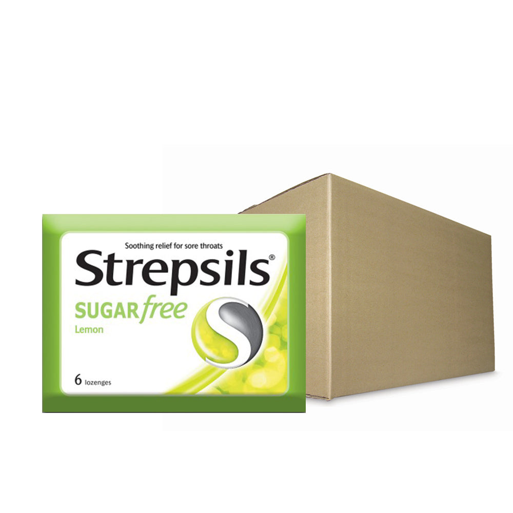 Strepsils Sugar Free Lemon 6s Throat Relief Lozenges