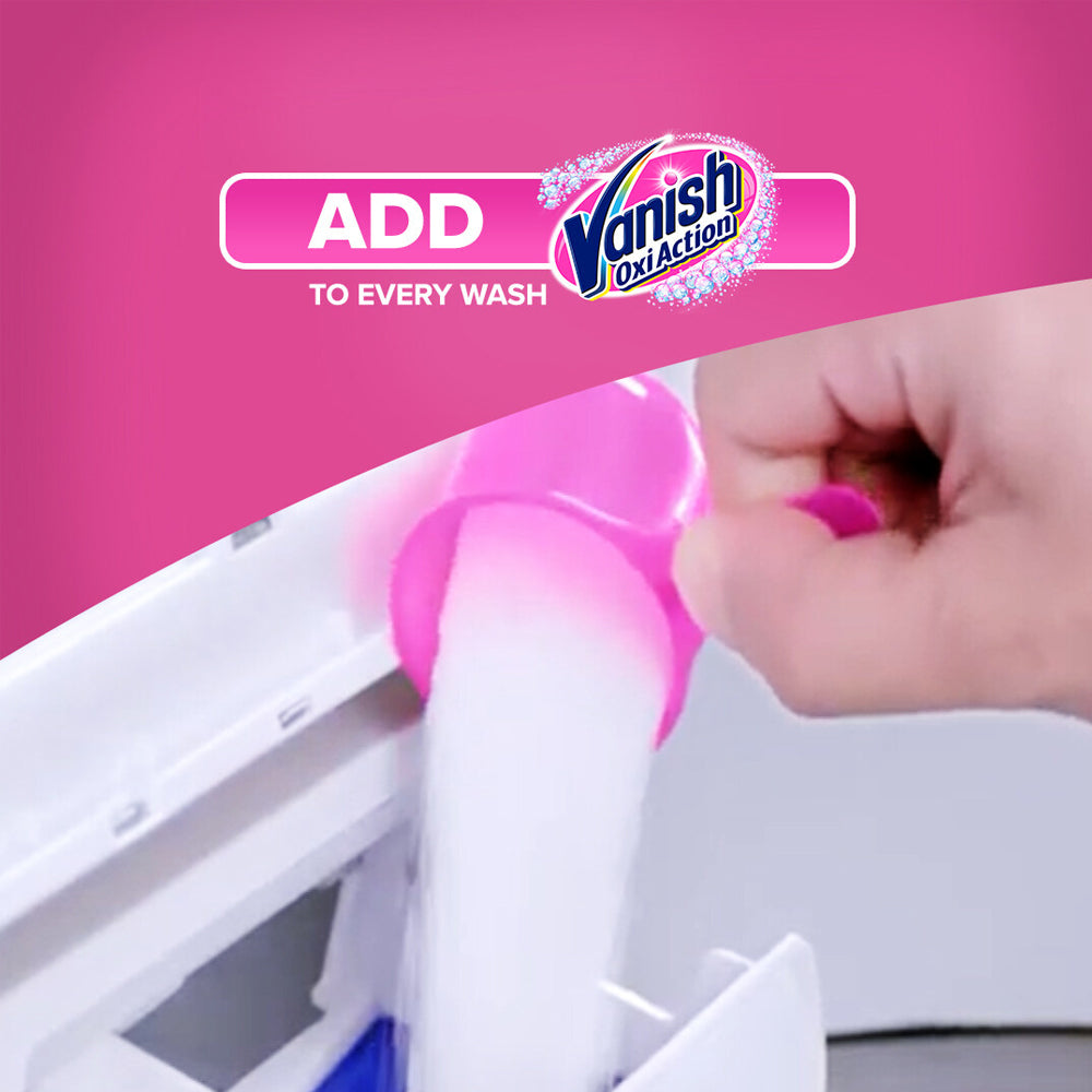 Vanish Fabric Oxi Action Stain Remover Laundry Detergent Powder 900g