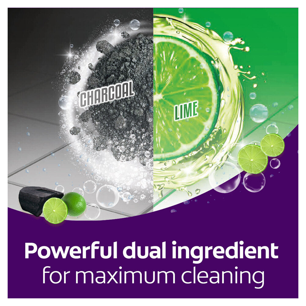 Ajax Boost Charcoal & Lime Antibacterial Multi Purpose Floor Cleaner 3L