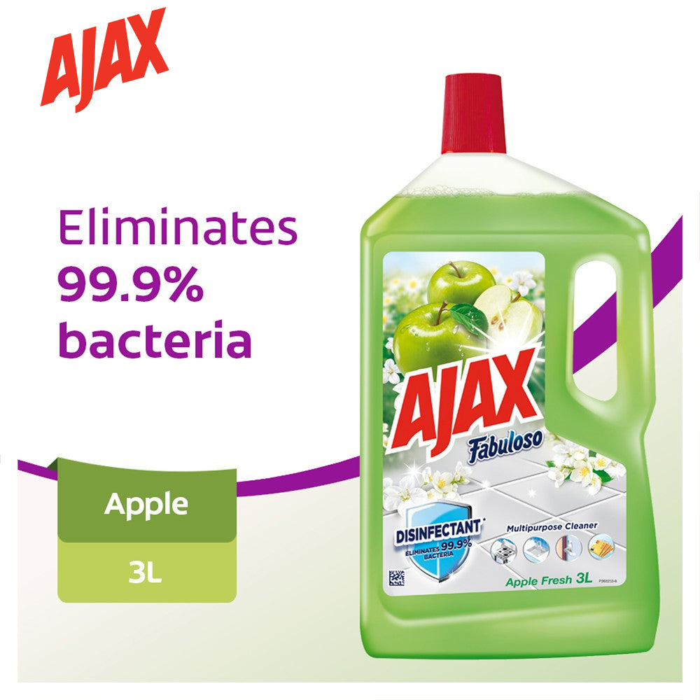 Ajax Fabuloso Apple Multi Purpose Floor Cleaner 3L