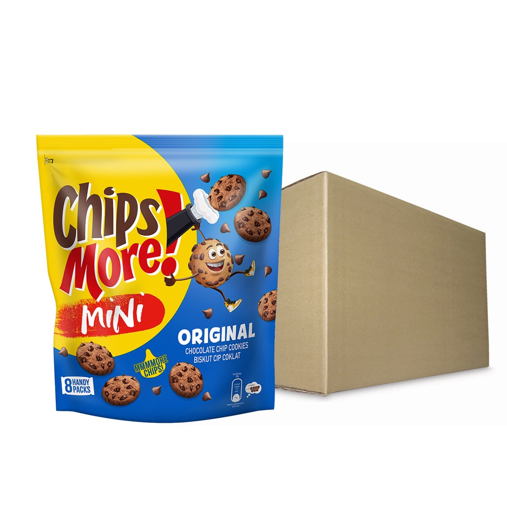 ChipsMore! Mini Multipack Original Chocolate Chip Cookies ( 8 x 28g ) – 4275553