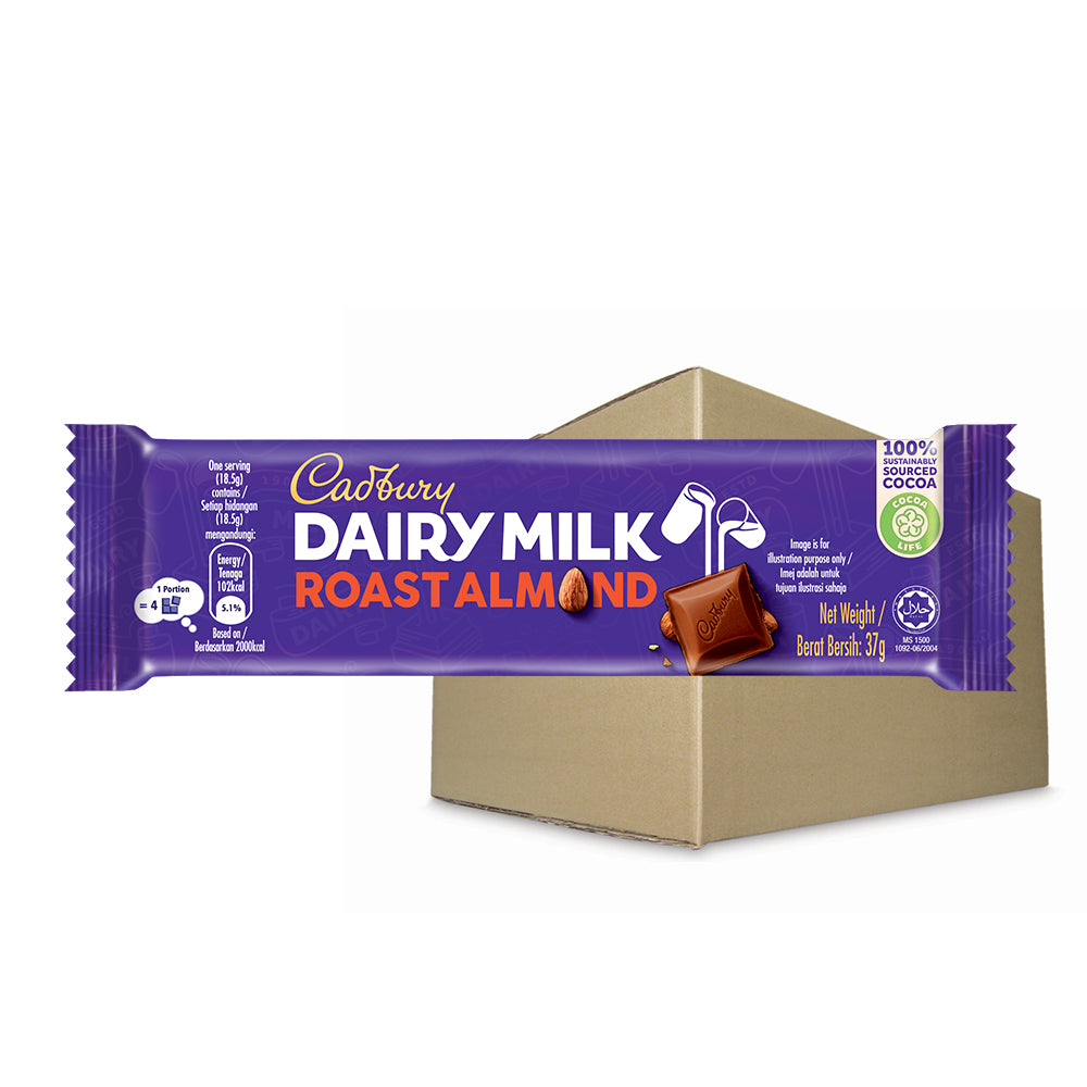 Cadbury Dairy Milk Chocolate Roast Almond 37g - 4265594