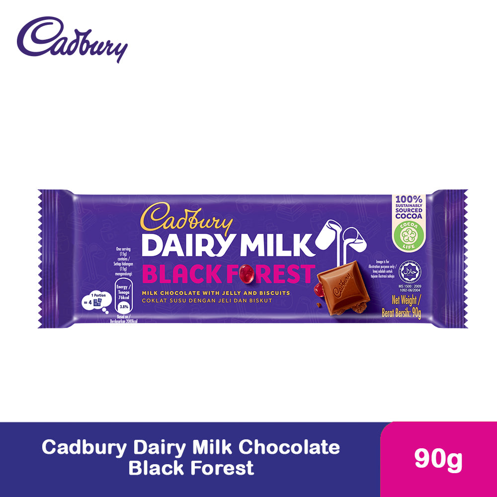 Cadbury Dairy Milk Chocolate Black Forest 90g – 4265596