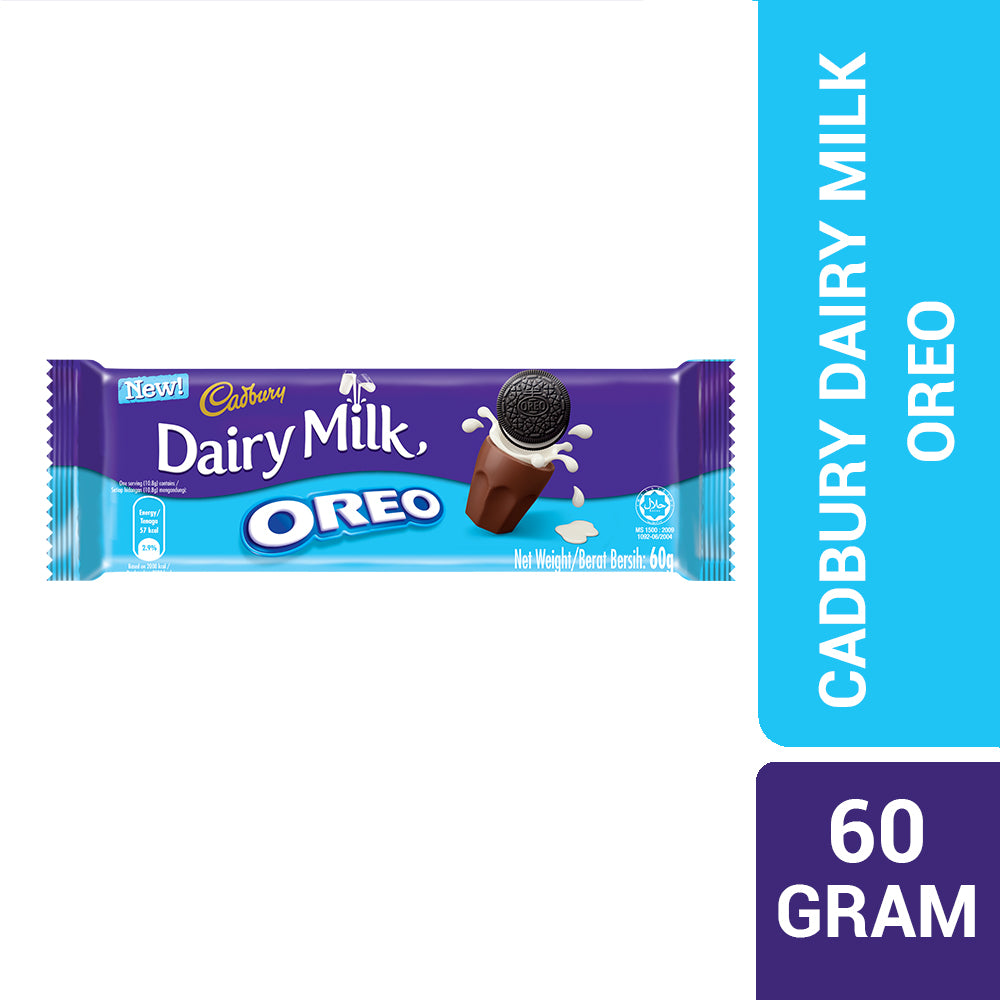 Cadbury Dairy Milk Chocolate Oreo 60G-4042687