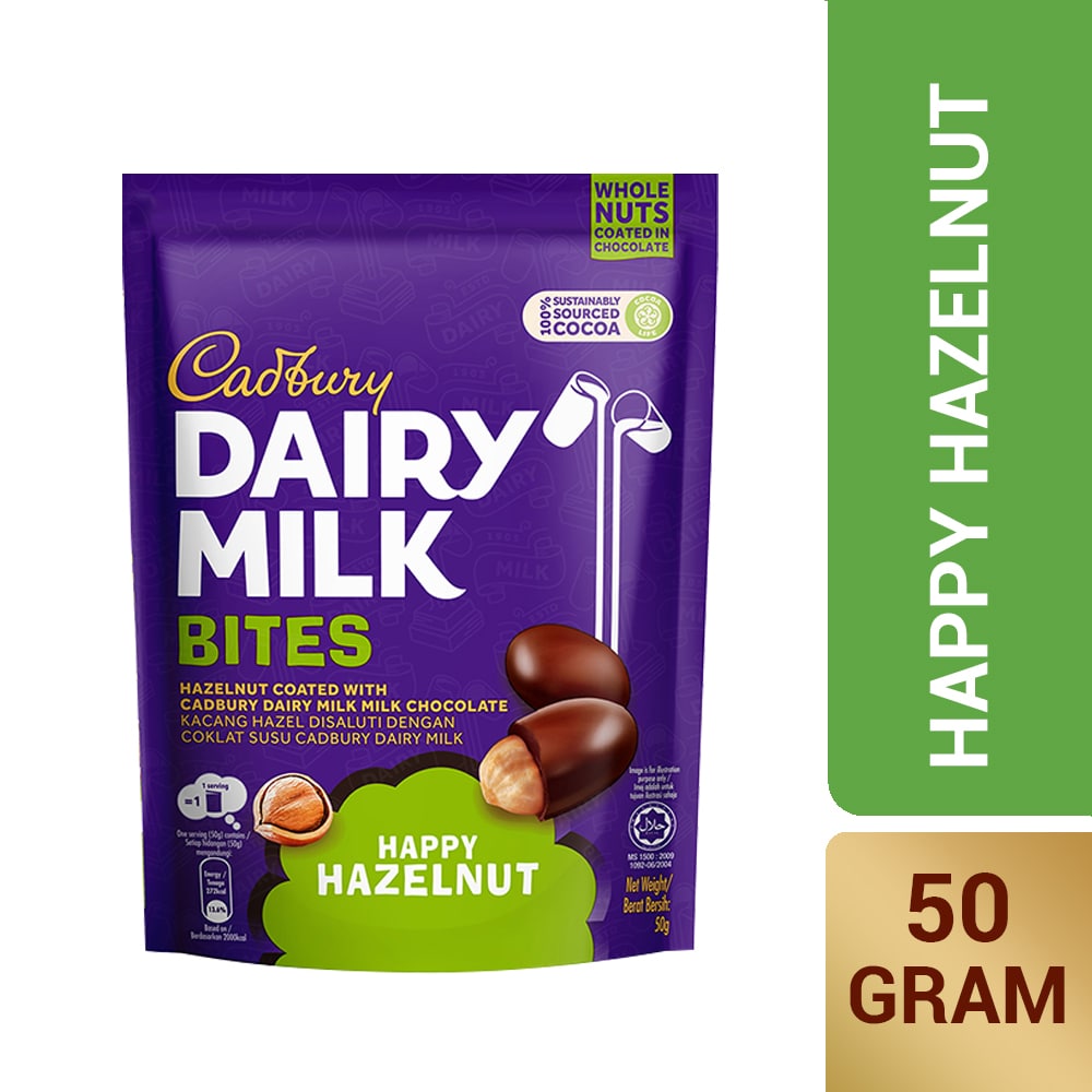 Cadbury Dairy Milk Happy Hazelnut Bites 50g – 4260329