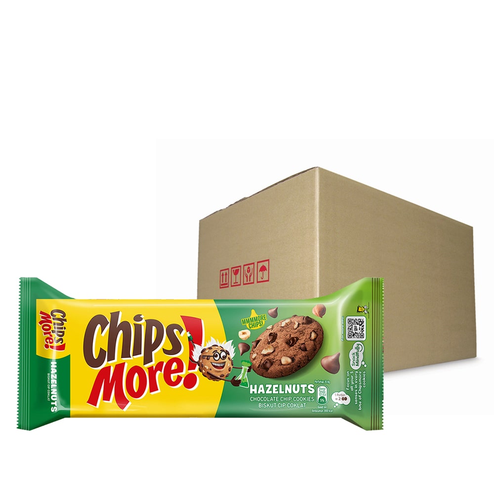 ChipsMore! Hazelnuts Chocolate Chip Cookies 153G – 4277597