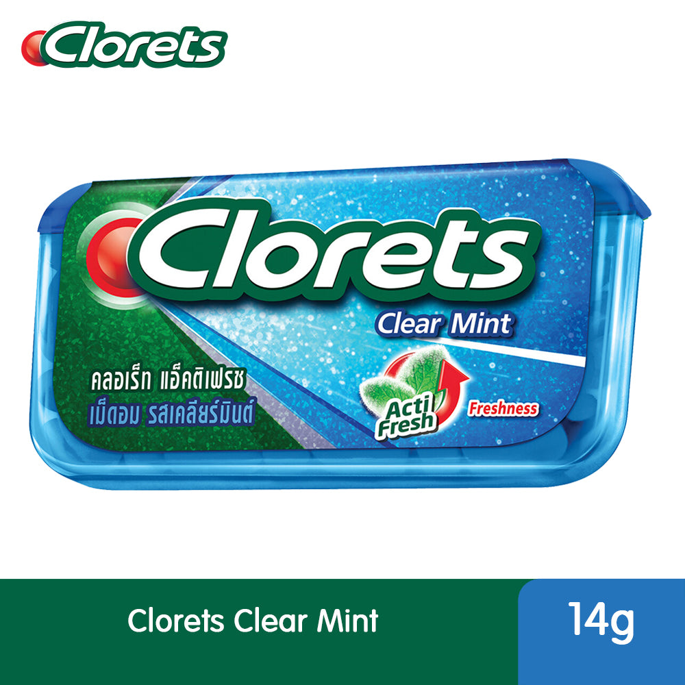 Clorets Acti Fresh Clear Mint Candy 14G – 4267605