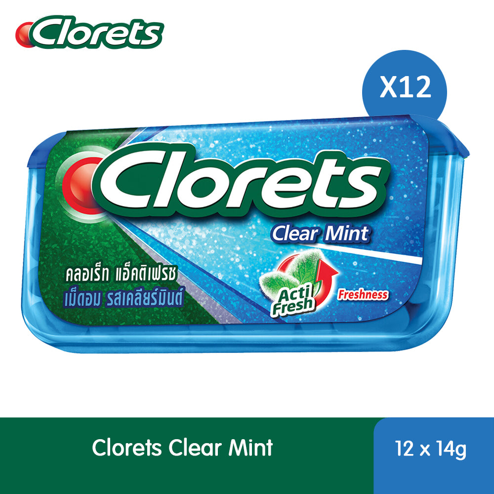 Clorets Acti Fresh Clear Mint Candy 14G – 4267605