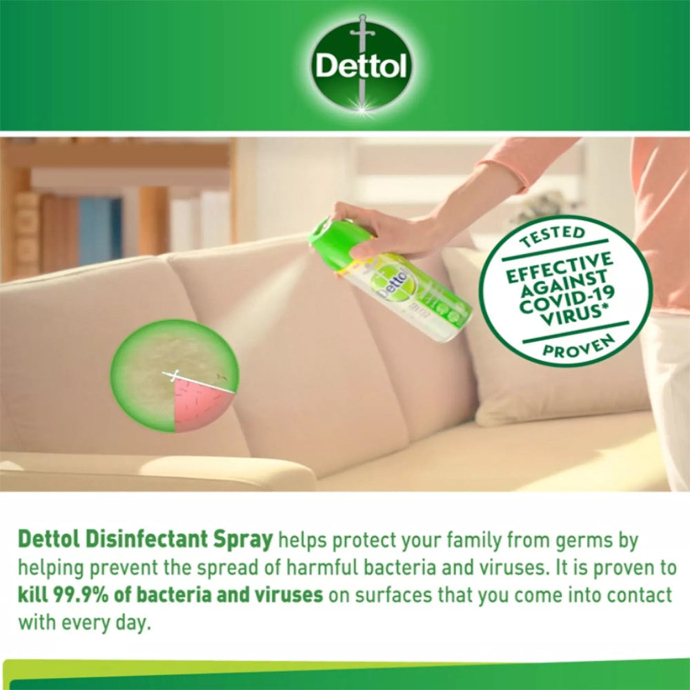Dettol Antibacterial Disinfectant Spray 225ml Crisp Breeze