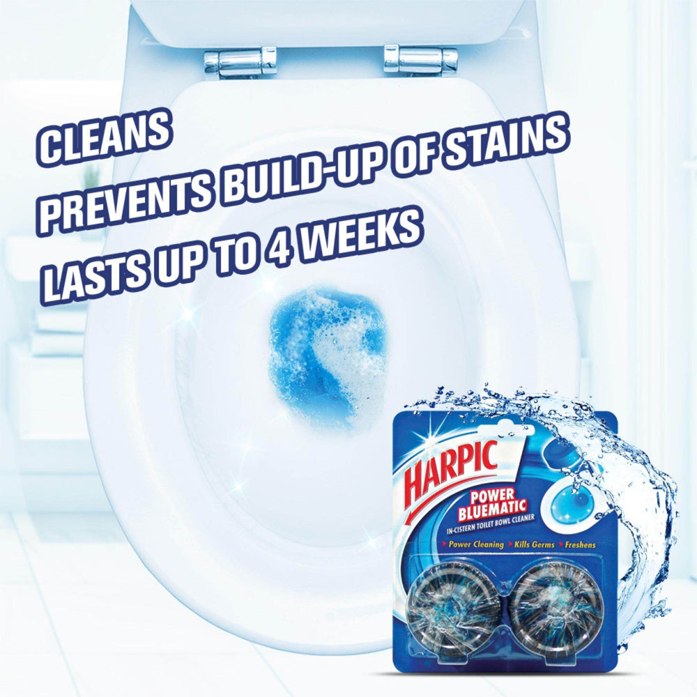 Harpic Power Flushmatic Lavender Toilet Block Twin Pack (50g x 2) – 3225747