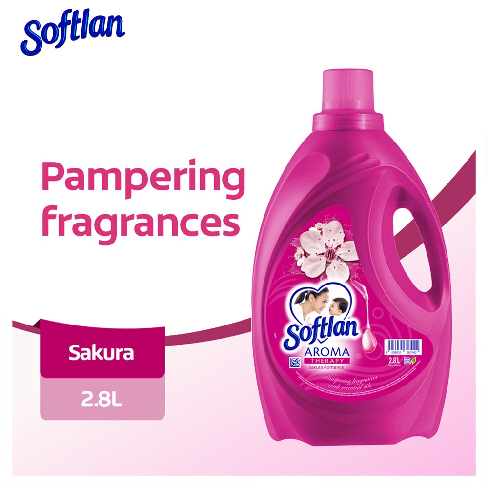 Softlan Aroma Therapy Sakura (Pink) Fabric Softener 2.8L – MY00710A