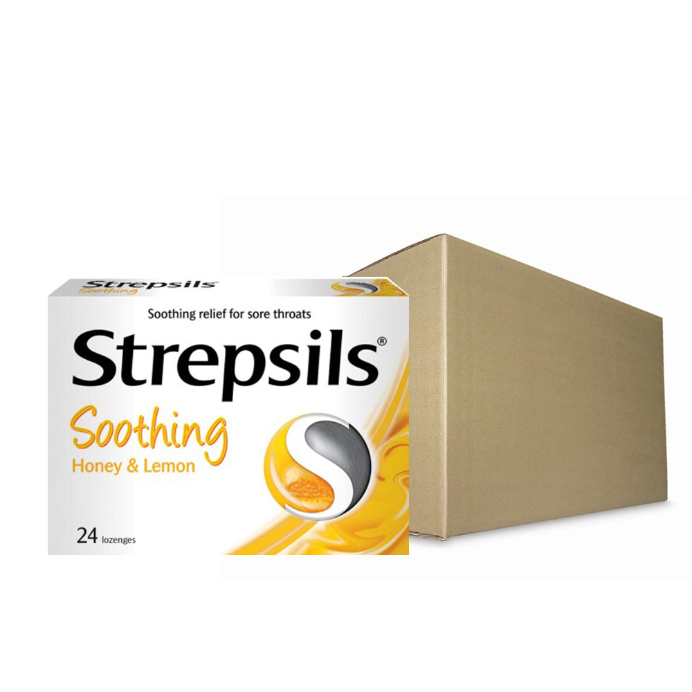 Strepsils Honey Lemon Soothing 24s Throat Relief Lozenges