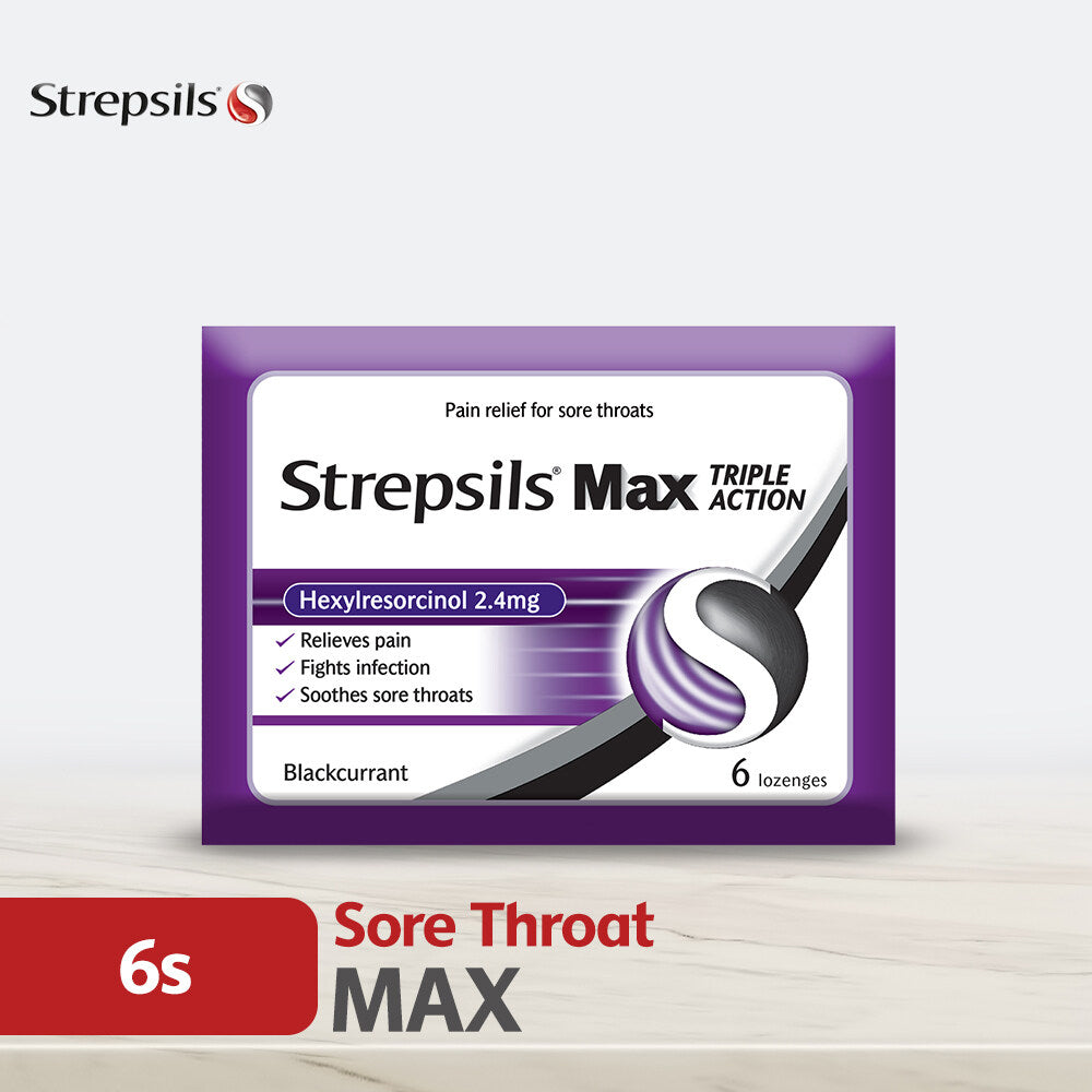 Strepsils Max 6S Throat Soothing Lozenges
