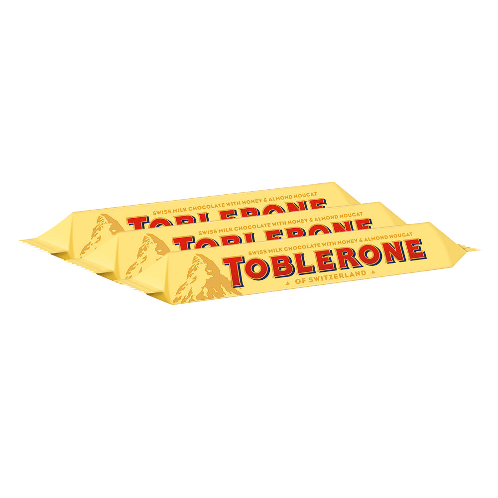 Toblerone Swiss Milk Chocolate with Honey and Almond Nougat 50G – 4047301