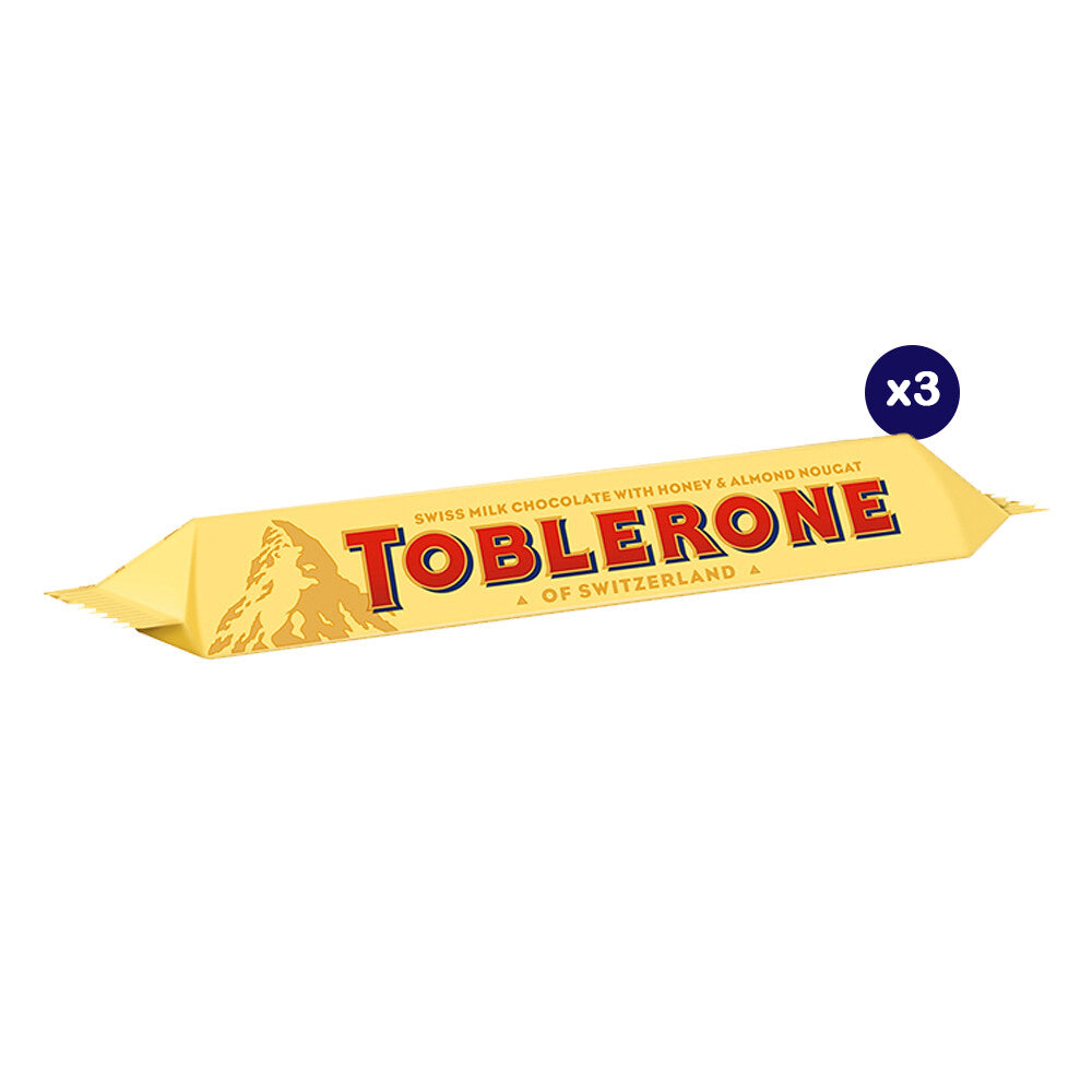 Toblerone Swiss Milk Chocolate with Honey and Almond Nougat 50G – 4047301